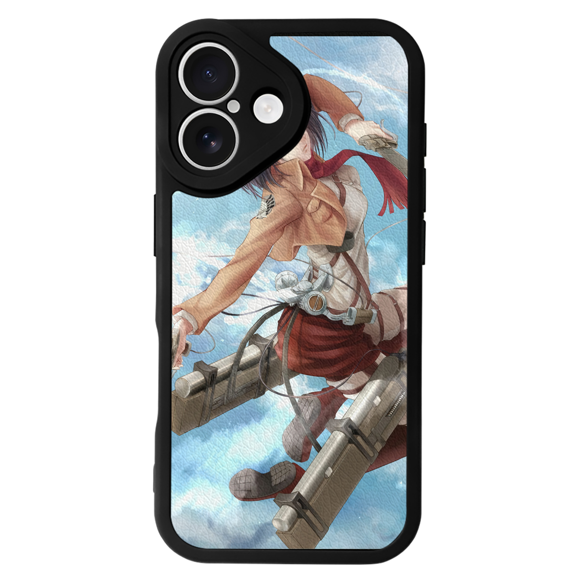 （画像用） 進撃の巨人 Attack on Titan 【iPhone 16シリーズ対応】シリコンスマホケース（レザー調） 材質：シリコン